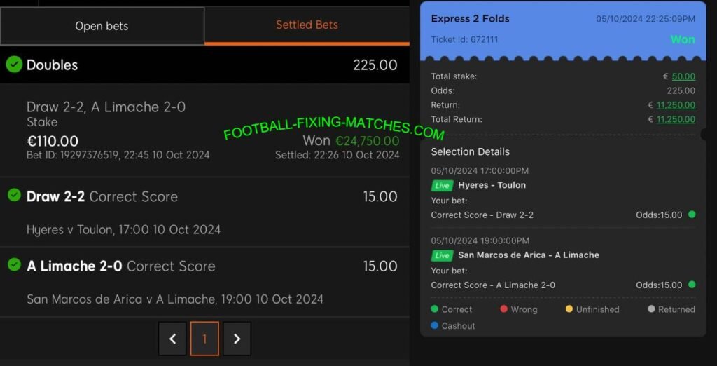 888 MATCH FIXING FOOTBALL TIPS