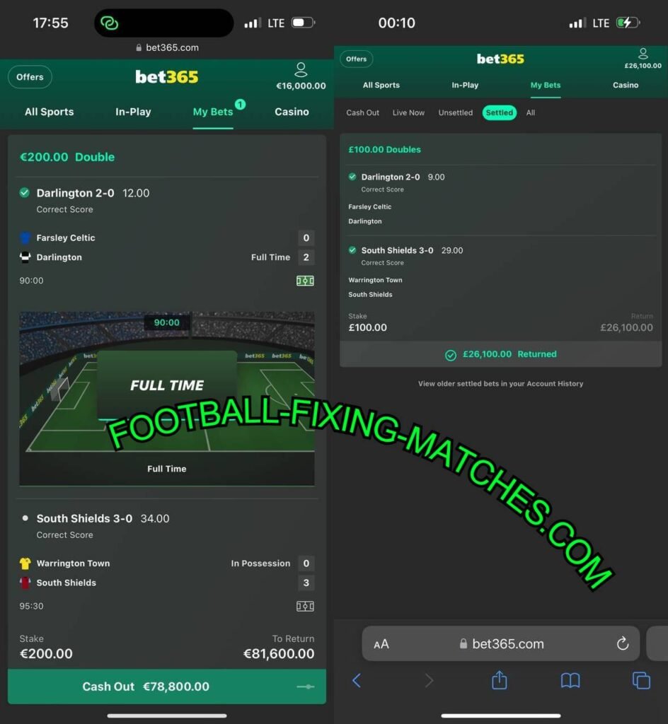 BET365 MATCH FIXED TIPS