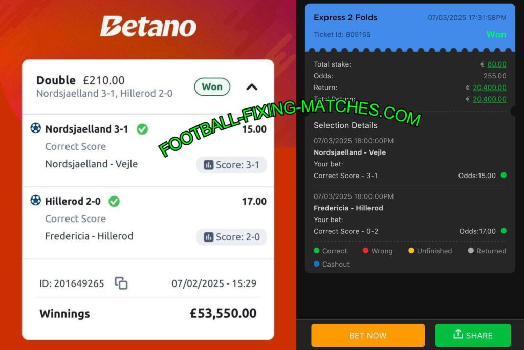 BETANO FOOTBALL FIXED MATCHES BETTING TIPS