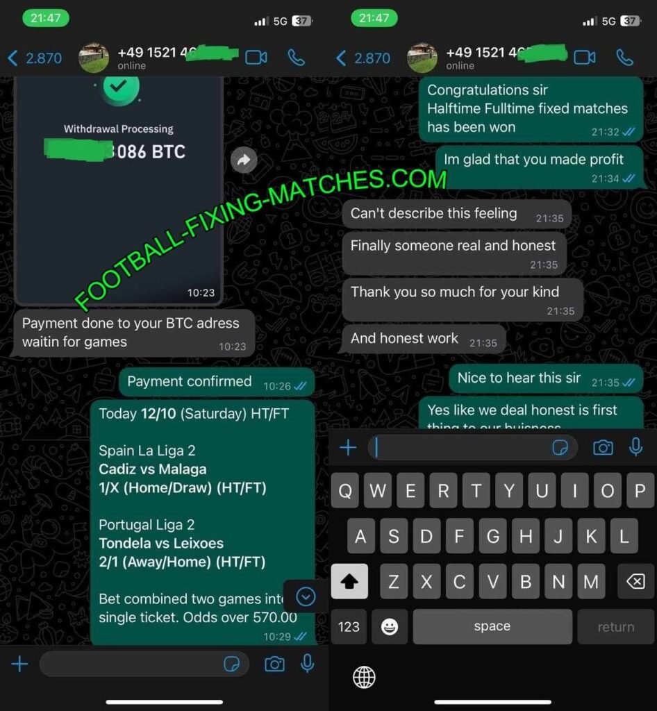 MATCH FIXING FOOTBALL WHATSAPP TIPS