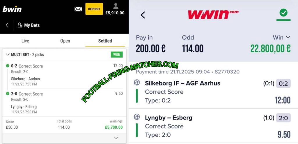 BWIN FIXED MATCHES TIPS