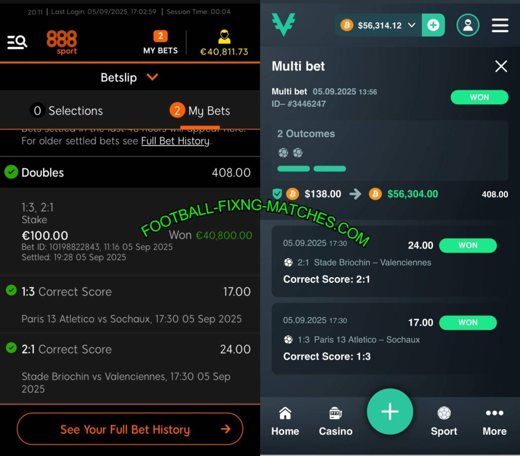 888 FIXED MATCHES TIPS