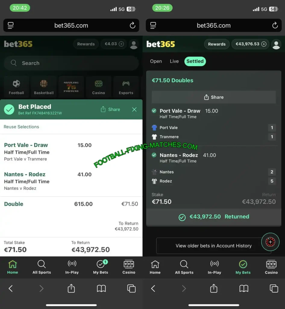 BET365 FIXING MATCHES BET365 FIXING MATCHES