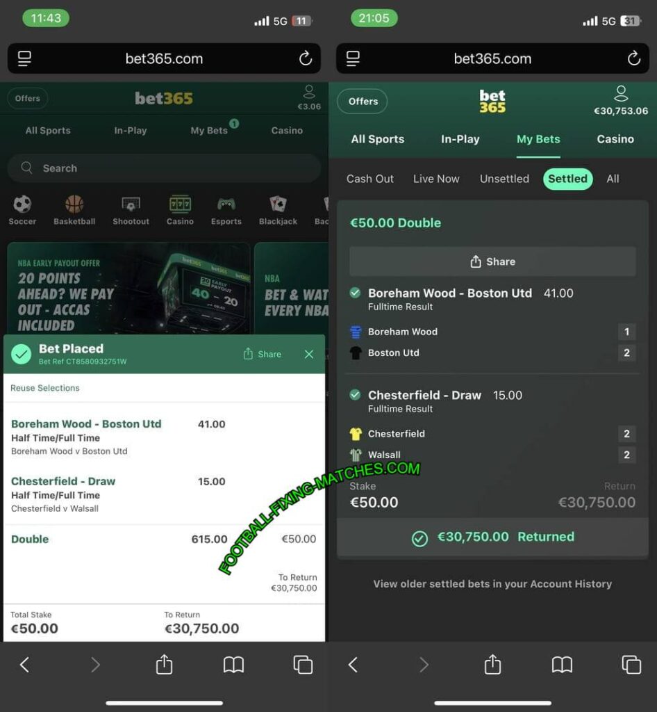 BET365 FIXING MATCHES TIPS BET365 FIXING MATCHES TIPS