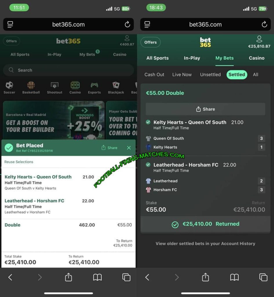 BET365 FIXING SOCCER GAMES