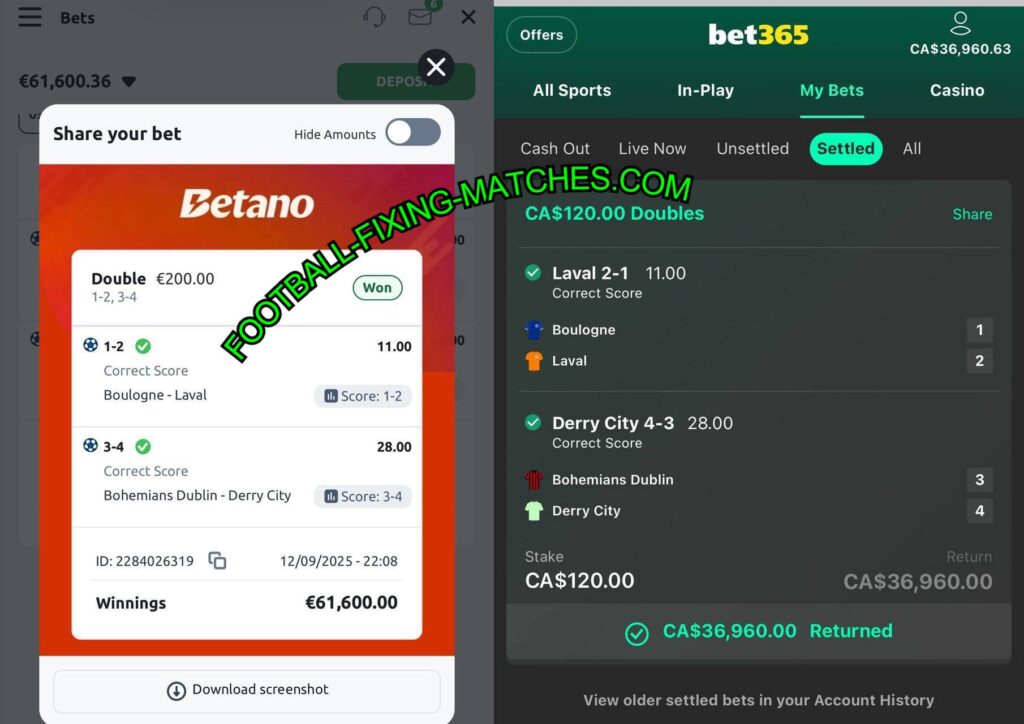 BETANO SOCCER FIXED MATCHES TIPS