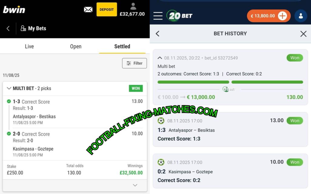 BWIN FOOTBALL FIXED MATCHES TIPS