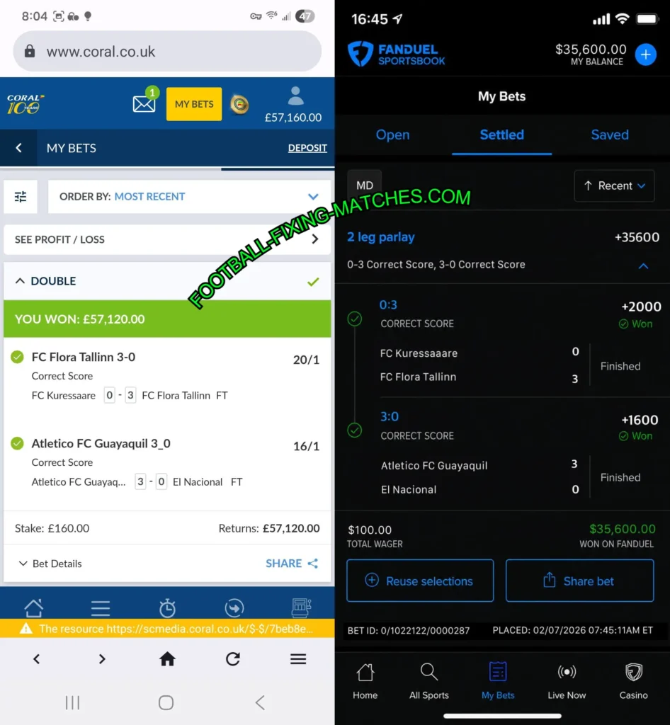 FANDUEL CORRECT SCORE BETTING MATCHES FANDUEL CORRECT SCORE BETTING MATCHES