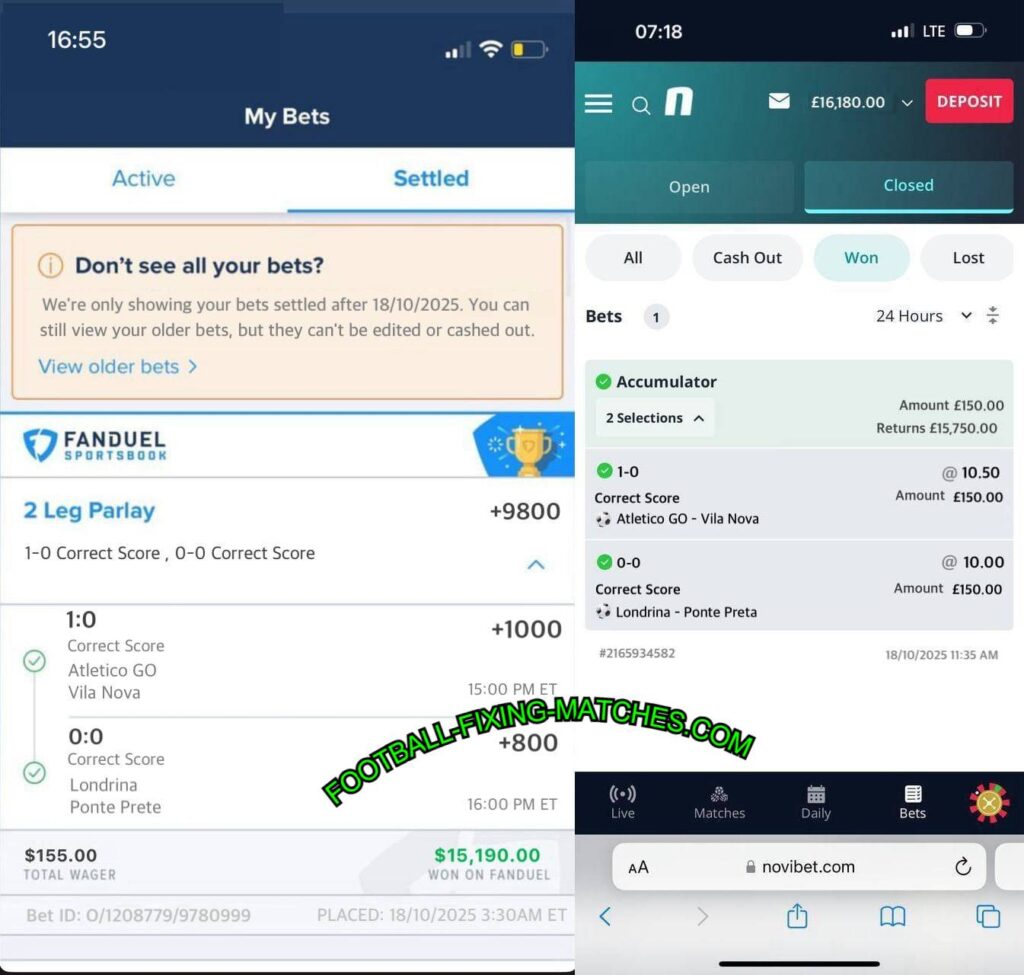 FANDUEL FIXED MATCHES TIPS