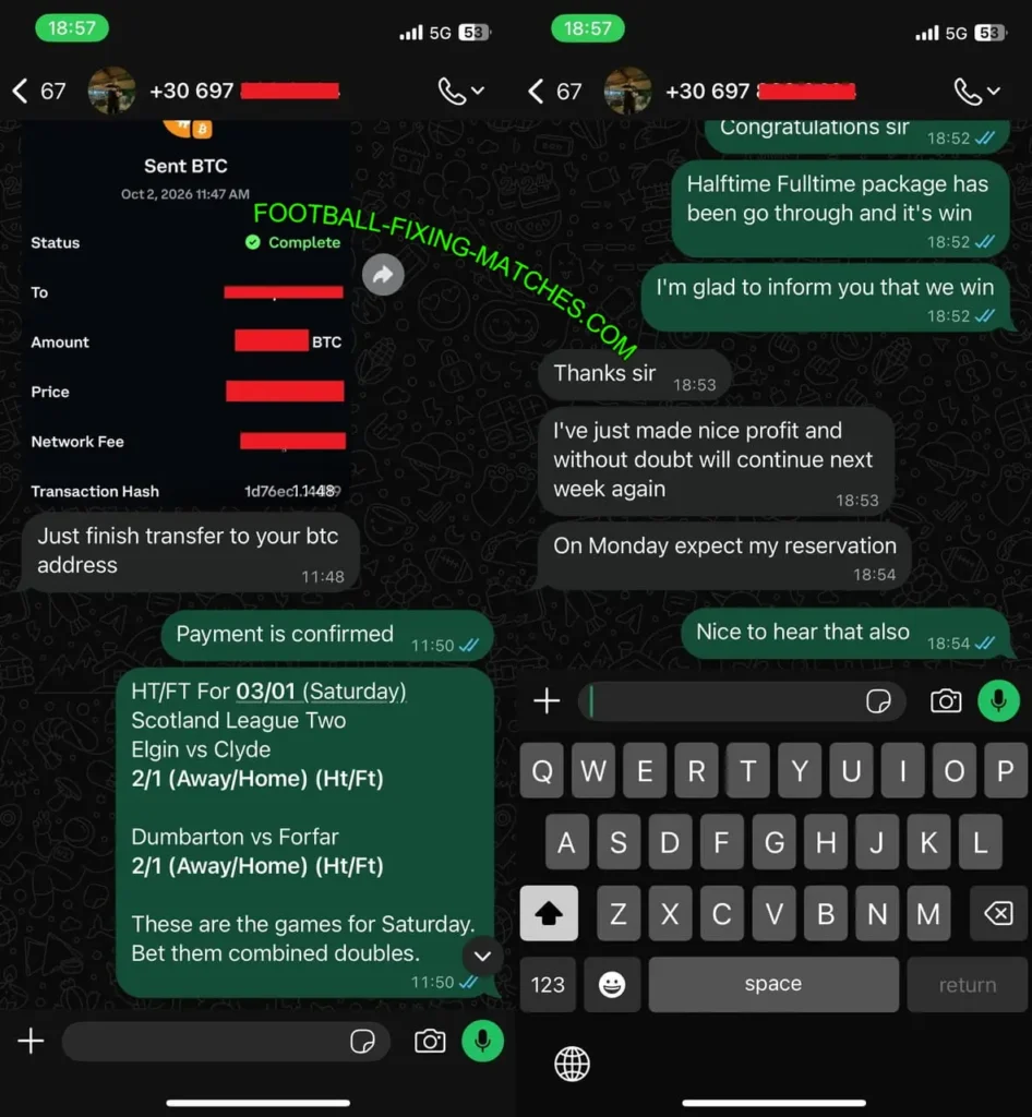 FIXING MATCHES ON TELEGRAM FIXING MATCHES ON TELEGRAM