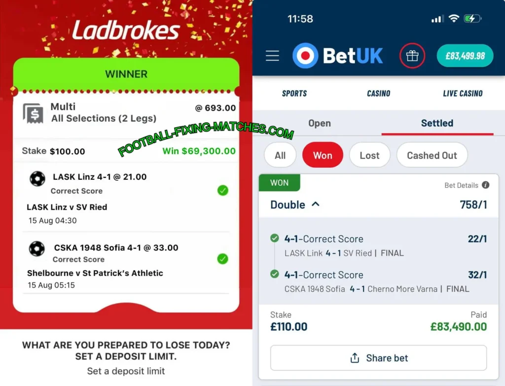 LADBROKES CORRECT SCORE FIXED TIPS LADBROKES CORRECT SCORE FIXED TIPS