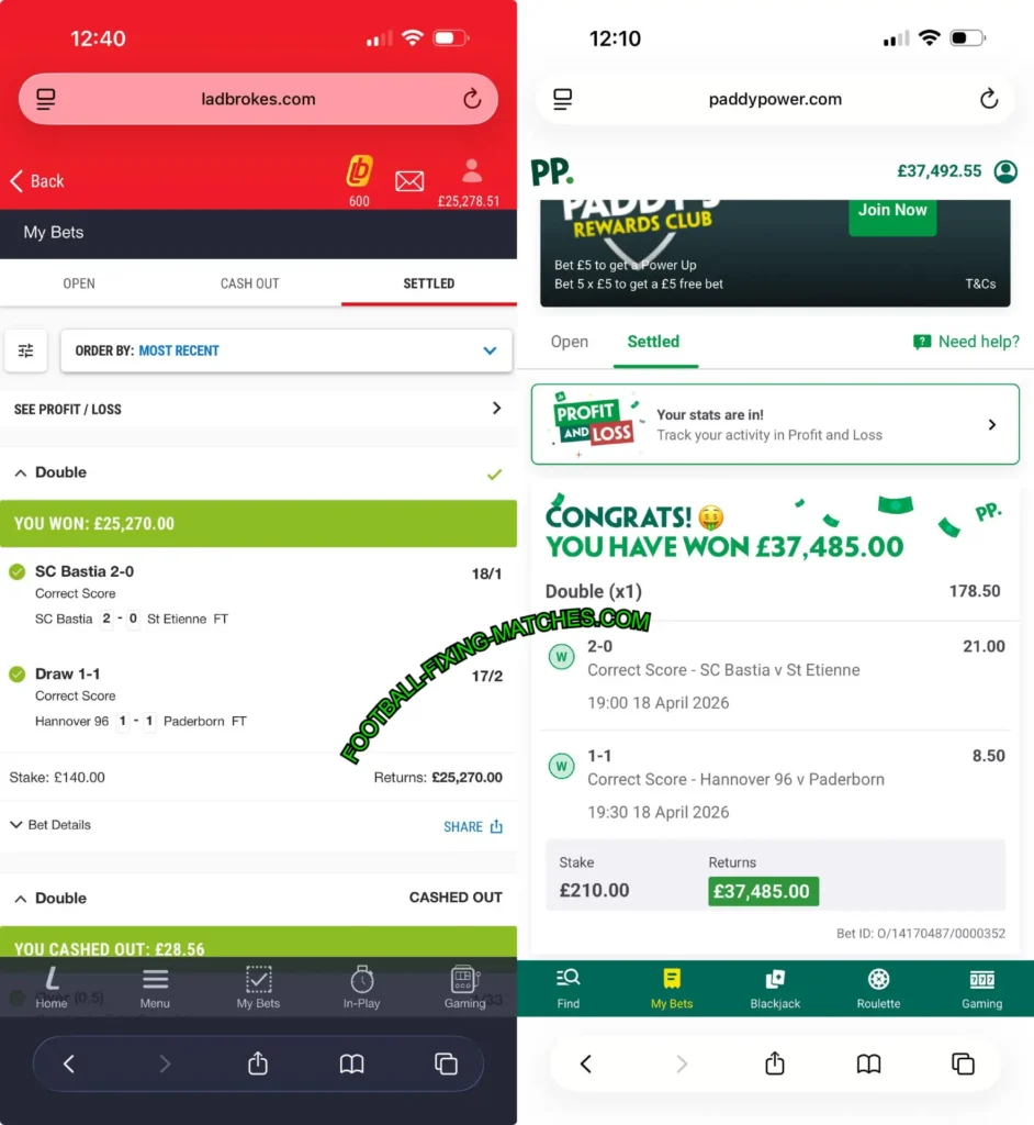 PADDYPOWER CORRECT FIXED MATCHES ODDS PADDYPOWER CORRECT FIXED MATCHES ODDS