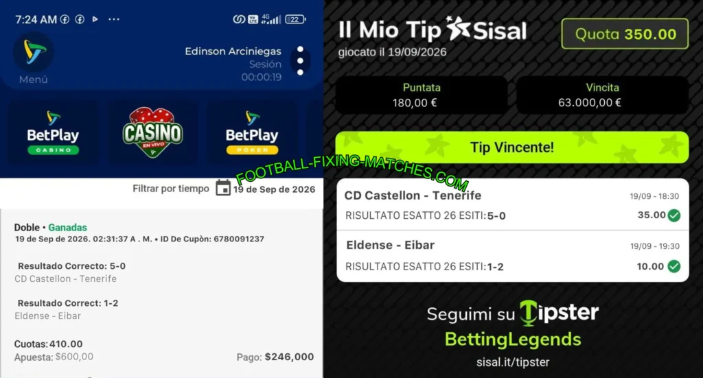 SISAL SOCCER BETTING TIPS 1X2 SISAL SOCCER BETTING TIPS 1X2