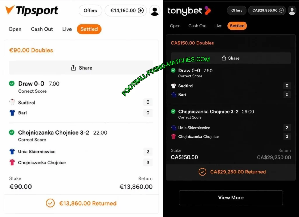 TONYBET CORRECT SCORE TIPS TONYBET CORRECT SCORE TIPS