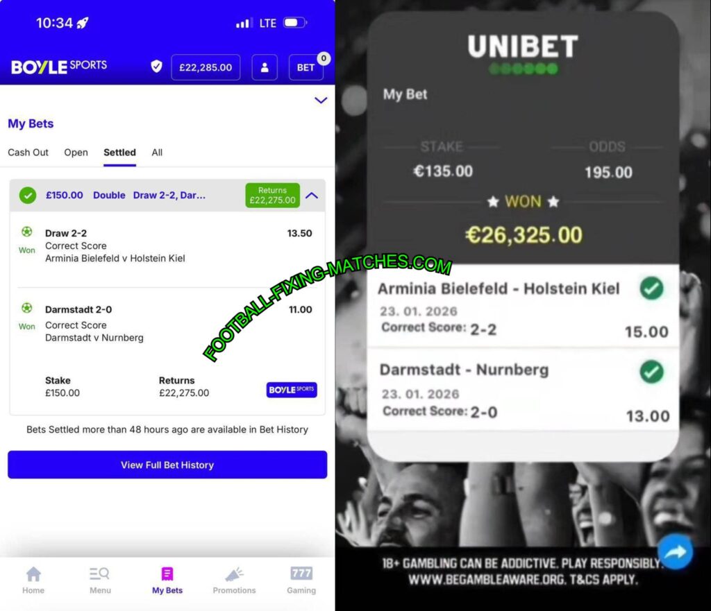 UNIBET CORRECT SCORE FIXED MATCHES TIP UNIBET CORRECT SCORE FIXED MATCHES TIP