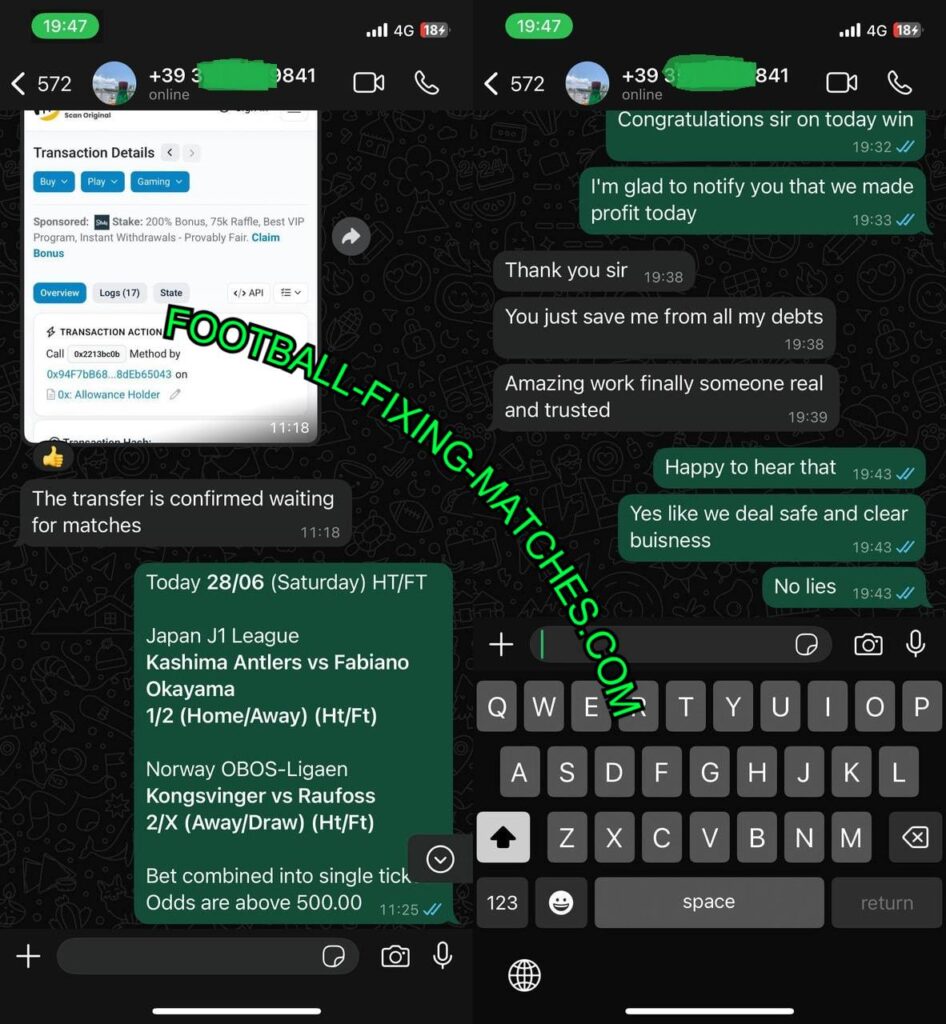 WHATSAP FIXING MATCH TIPS