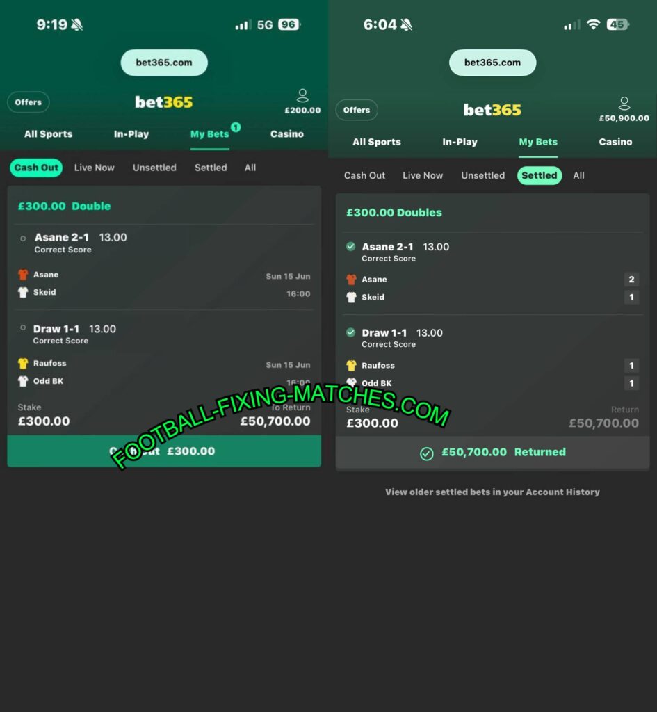 bet365 correct score fixed matches tips